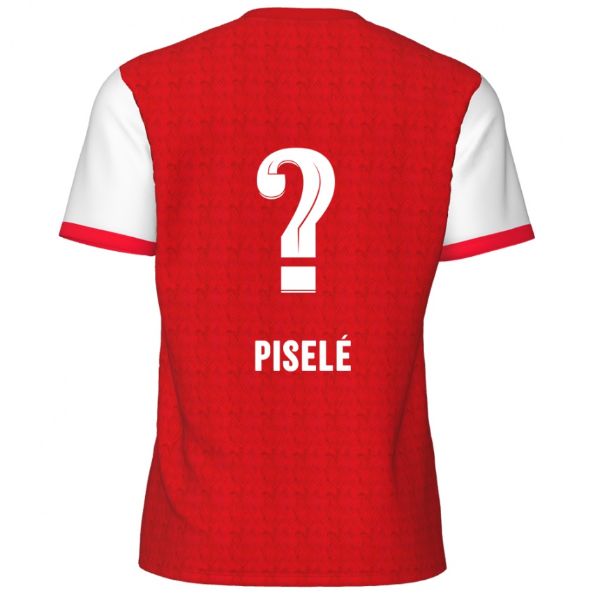 Niño Camiseta Lowie Piselé #0 Rojo Blanco 1ª Equipación 2024/25 La Camisa Perú