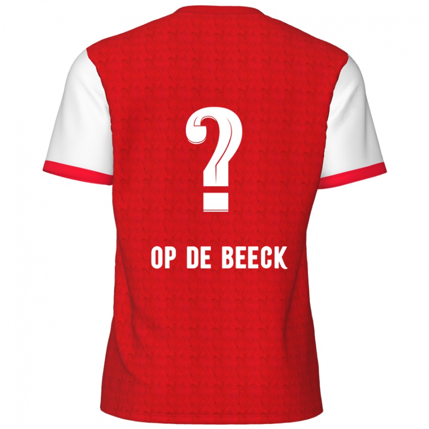 Niño Camiseta Gregg Op De Beeck #0 Rojo Blanco 1ª Equipación 2024/25 La Camisa Perú