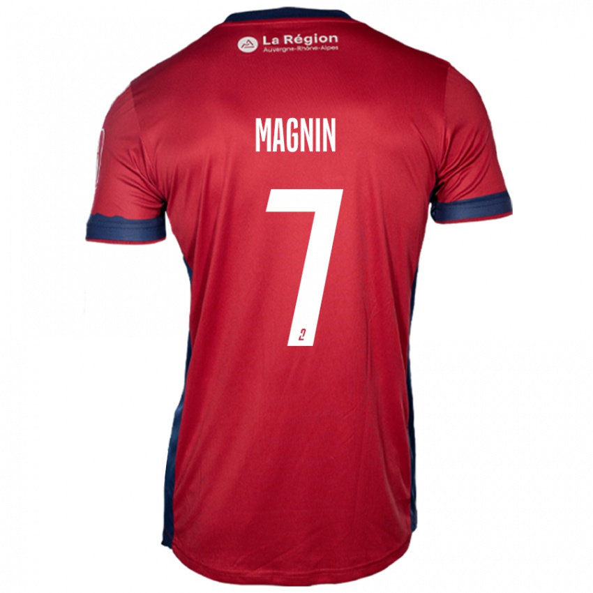 Niño Camiseta Yohann Magnin #7 Borgoña Claro 1ª Equipación 2024/25 La Camisa Perú