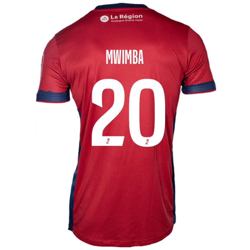 Niño Camiseta Josué Mwimba Isala #20 Borgoña Claro 1ª Equipación 2024/25 La Camisa Perú