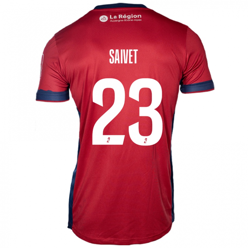 Niño Camiseta Henri Saivet #23 Borgoña Claro 1ª Equipación 2024/25 La Camisa Perú