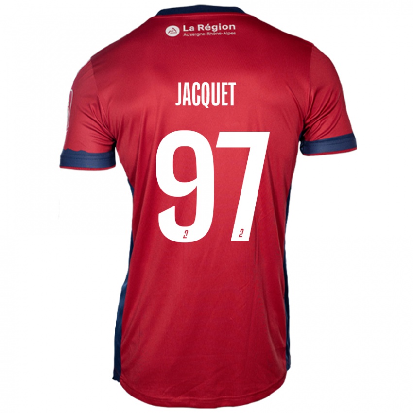 Niño Camiseta Jérémy Jacquet #97 Borgoña Claro 1ª Equipación 2024/25 La Camisa Perú