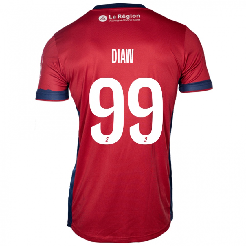 Niño Camiseta Mory Diaw #99 Borgoña Claro 1ª Equipación 2024/25 La Camisa Perú