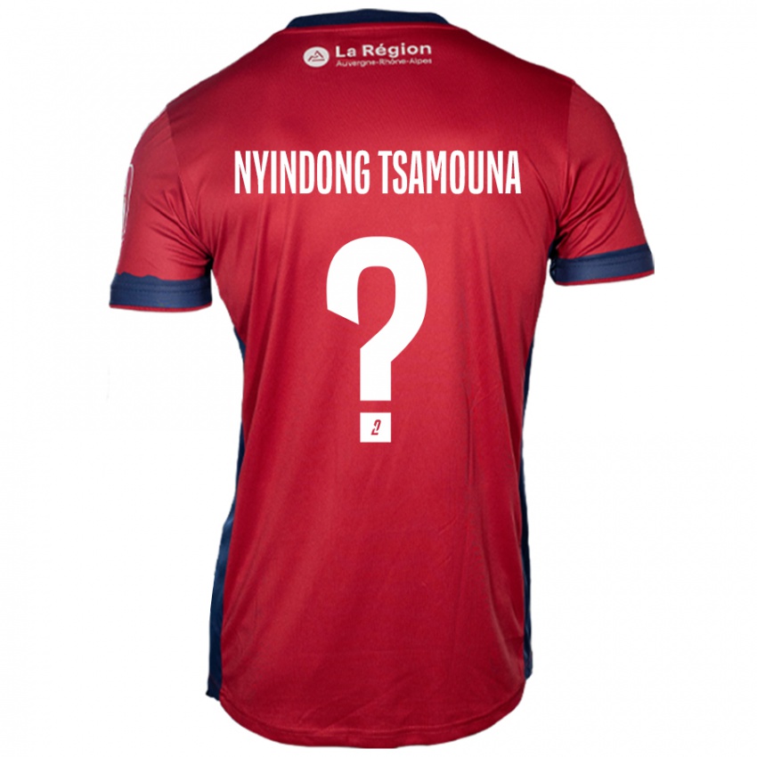 Niño Camiseta Jean Nyindong Tsamouna #0 Borgoña Claro 1ª Equipación 2024/25 La Camisa Perú