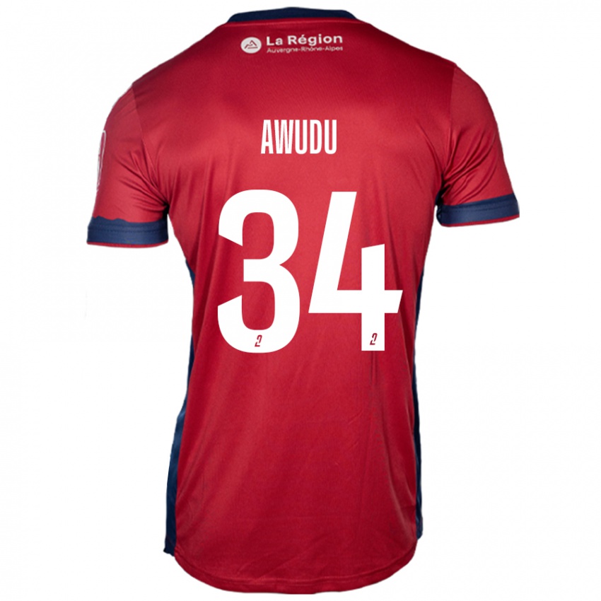 Niño Camiseta Sumaila Awudu #34 Borgoña Claro 1ª Equipación 2024/25 La Camisa Perú