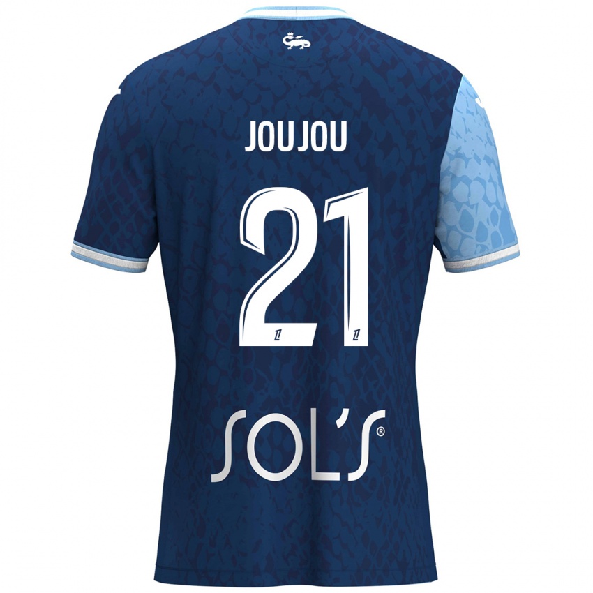 Niño Camiseta Antoine Joujou #21 Azul Cielo Azul Oscuro 1ª Equipación 2024/25 La Camisa Perú