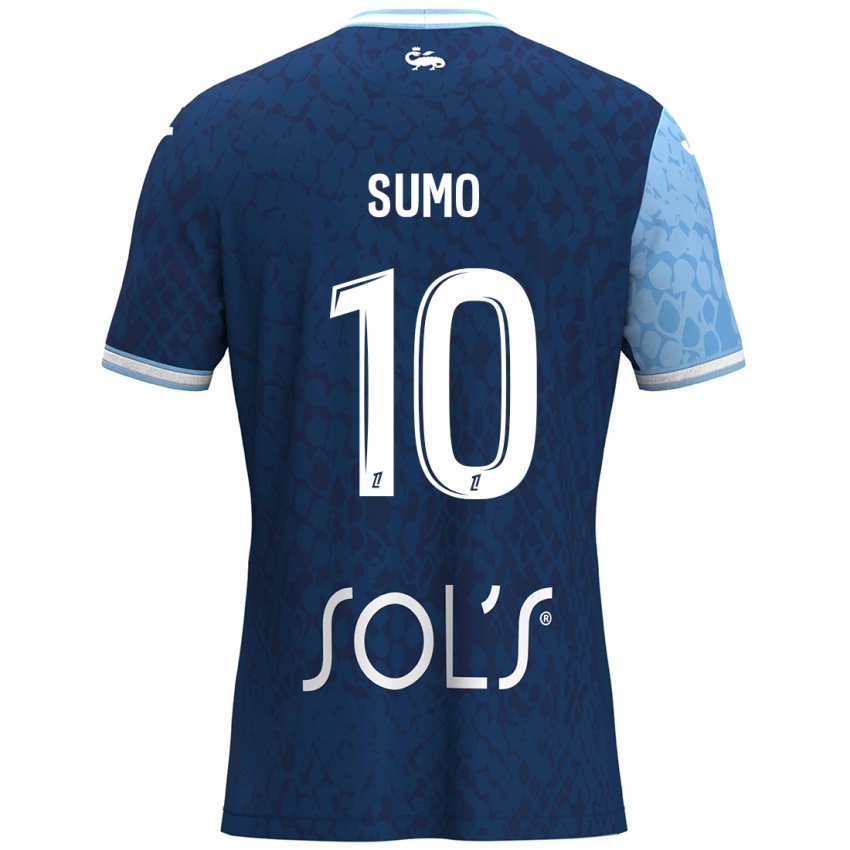 Niño Camiseta Eva Sumo #10 Azul Cielo Azul Oscuro 1ª Equipación 2024/25 La Camisa Perú