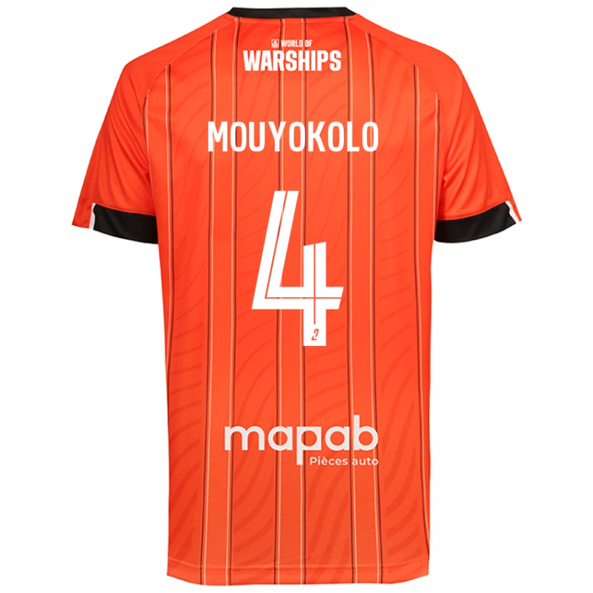 Niño Camiseta Loris Mouyokolo #4 Naranja 1ª Equipación 2024/25 La Camisa Perú