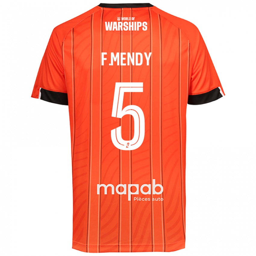 Niño Camiseta Formose Mendy #5 Naranja 1ª Equipación 2024/25 La Camisa Perú