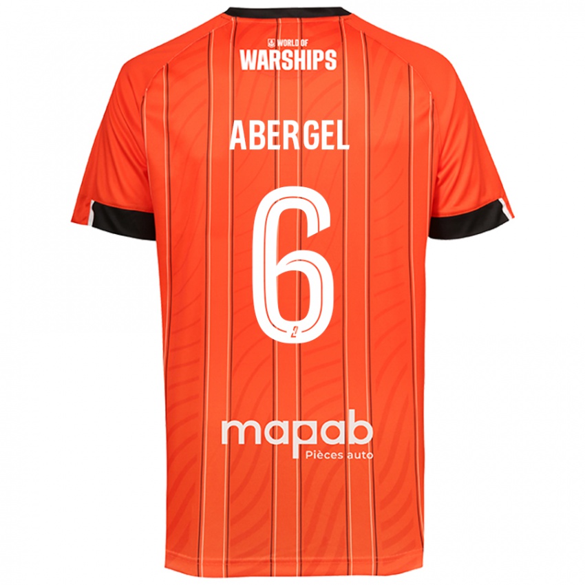 Niño Camiseta Laurent Abergel #6 Naranja 1ª Equipación 2024/25 La Camisa Perú