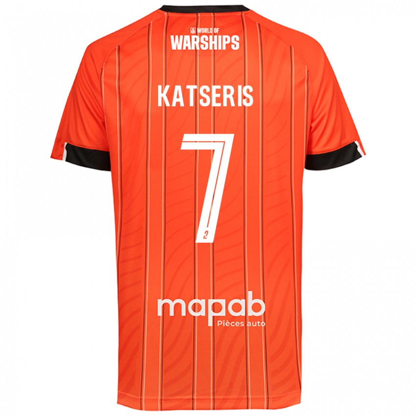 Niño Camiseta Panos Katseris #7 Naranja 1ª Equipación 2024/25 La Camisa Perú