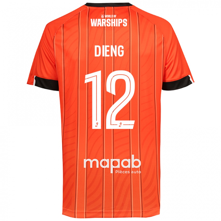 Niño Camiseta Bamba Dieng #12 Naranja 1ª Equipación 2024/25 La Camisa Perú