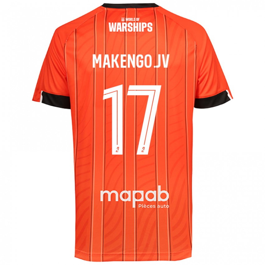 Niño Camiseta Jean-Victor Makengo #17 Naranja 1ª Equipación 2024/25 La Camisa Perú