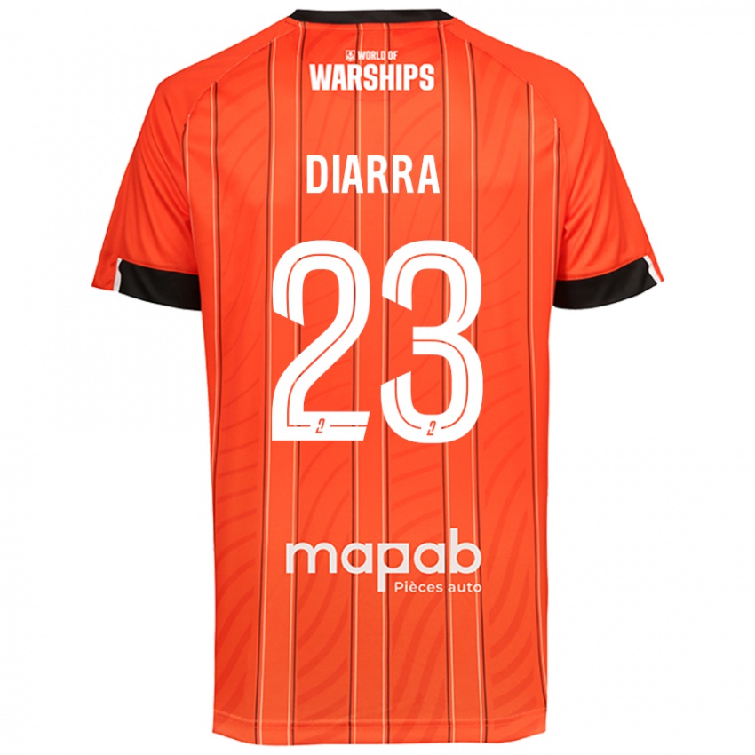 Niño Camiseta Stéphane Diarra #23 Naranja 1ª Equipación 2024/25 La Camisa Perú