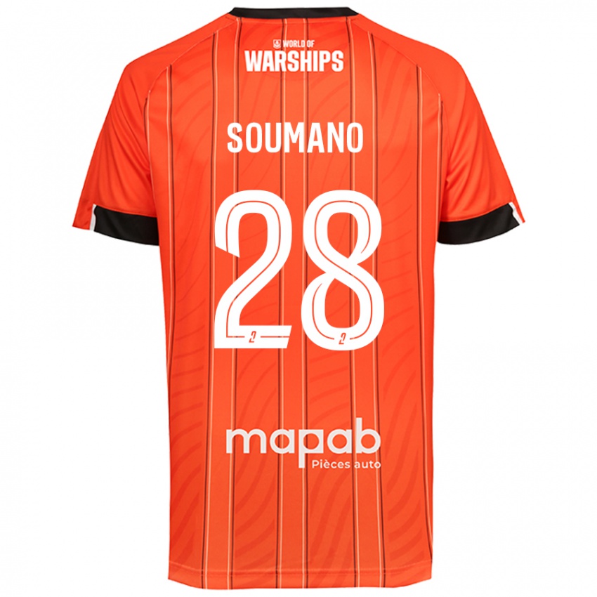 Niño Camiseta Sambou Soumano #28 Naranja 1ª Equipación 2024/25 La Camisa Perú