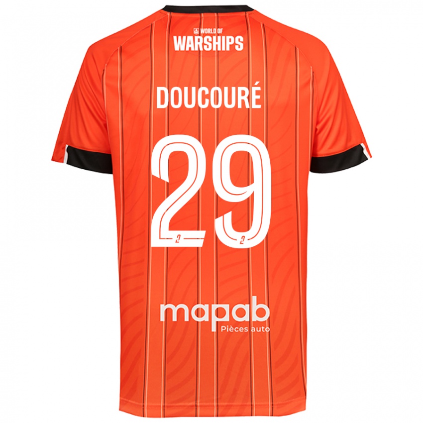 Niño Camiseta Siriné Doucouré #29 Naranja 1ª Equipación 2024/25 La Camisa Perú