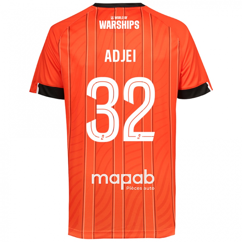 Niño Camiseta Nathaniel Adjei #32 Naranja 1ª Equipación 2024/25 La Camisa Perú