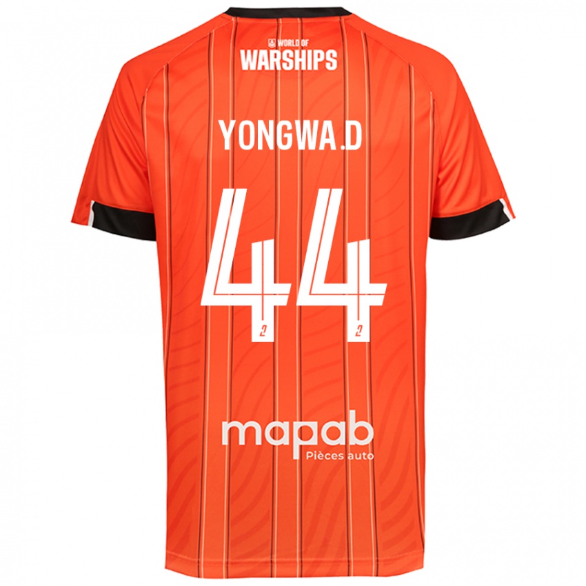 Niño Camiseta Darlin Yongwa #44 Naranja 1ª Equipación 2024/25 La Camisa Perú