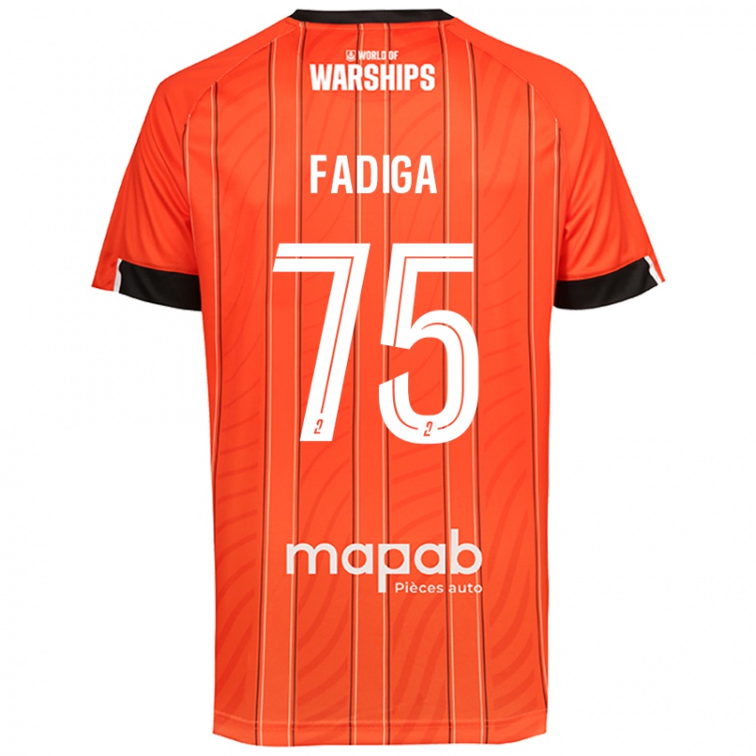 Niño Camiseta Bandiougou Fadiga #75 Naranja 1ª Equipación 2024/25 La Camisa Perú