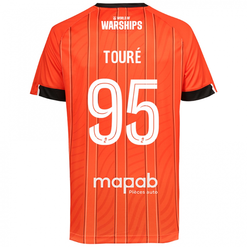 Niño Camiseta Isaak Touré #95 Naranja 1ª Equipación 2024/25 La Camisa Perú