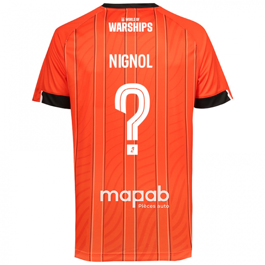 Niño Camiseta Vincent Nignol #0 Naranja 1ª Equipación 2024/25 La Camisa Perú