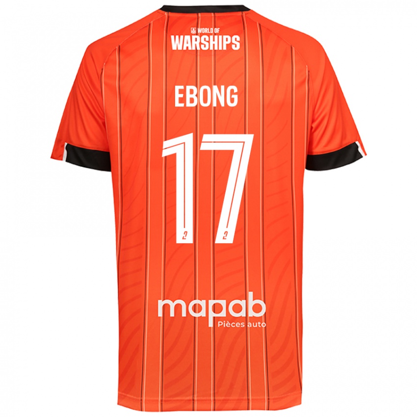 Niño Camiseta Arthur Ebong #17 Naranja 1ª Equipación 2024/25 La Camisa Perú