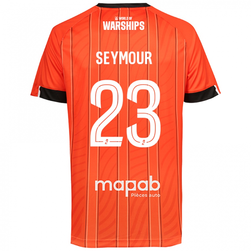 Niño Camiseta Brice Seymour #23 Naranja 1ª Equipación 2024/25 La Camisa Perú