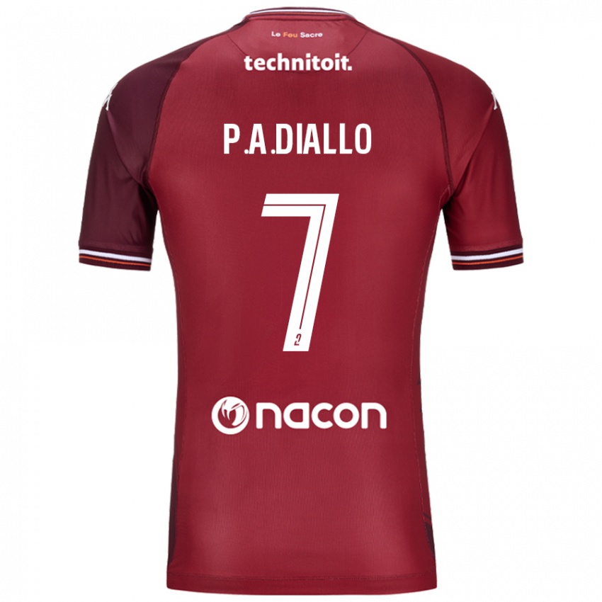 Niño Camiseta Papa Amadou Diallo #7 Rojo Granata 1ª Equipación 2024/25 La Camisa Perú