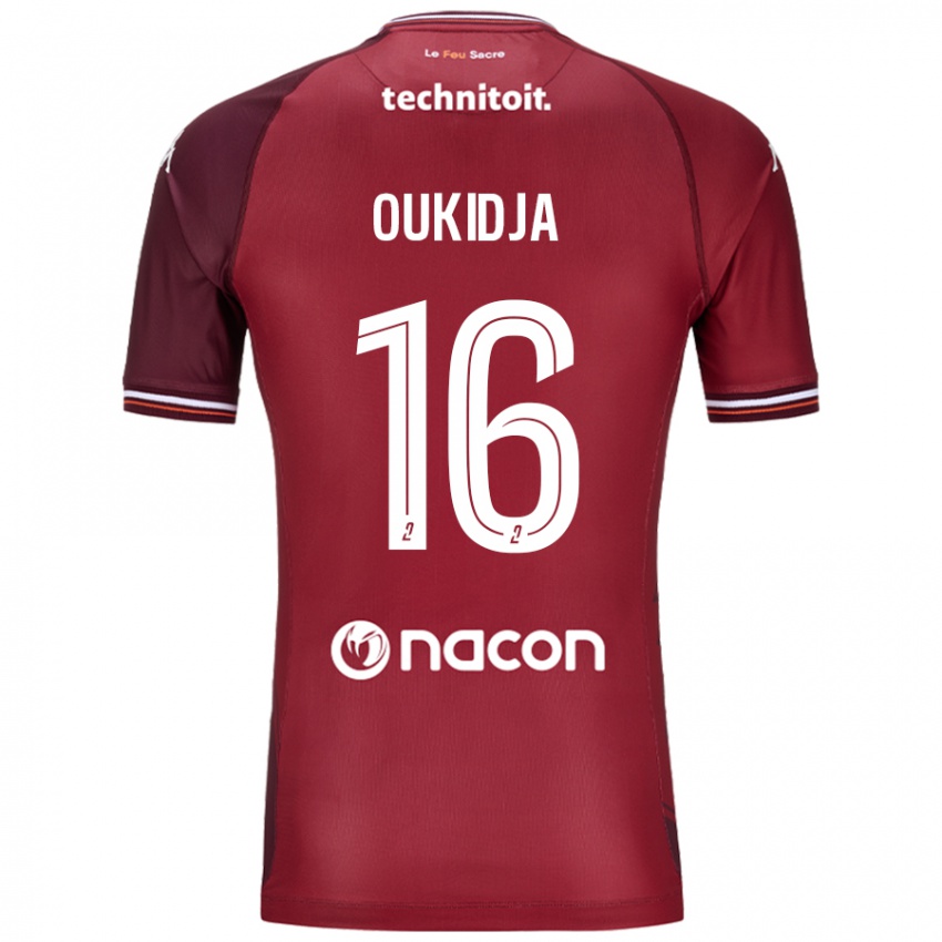 Niño Camiseta Alexandre Oukidja #16 Rojo Granata 1ª Equipación 2024/25 La Camisa Perú