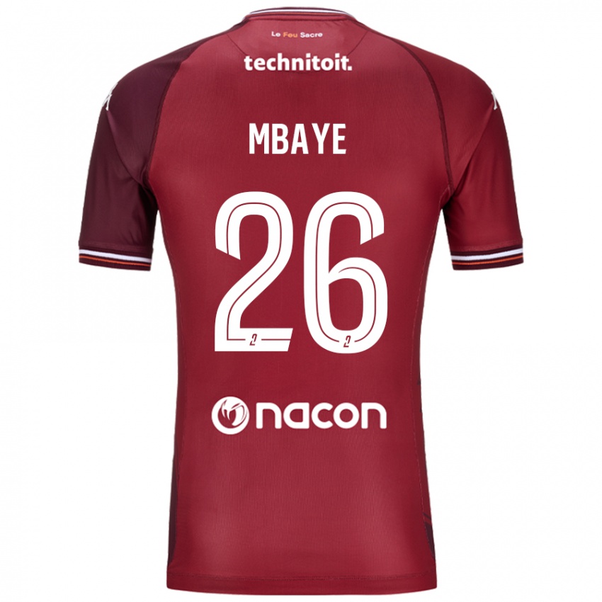 Niño Camiseta Malick Mbaye #26 Rojo Granata 1ª Equipación 2024/25 La Camisa Perú