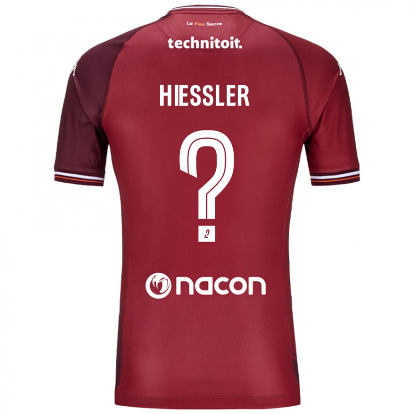 Niño Camiseta Morgan Hiessler #0 Rojo Granata 1ª Equipación 2024/25 La Camisa Perú