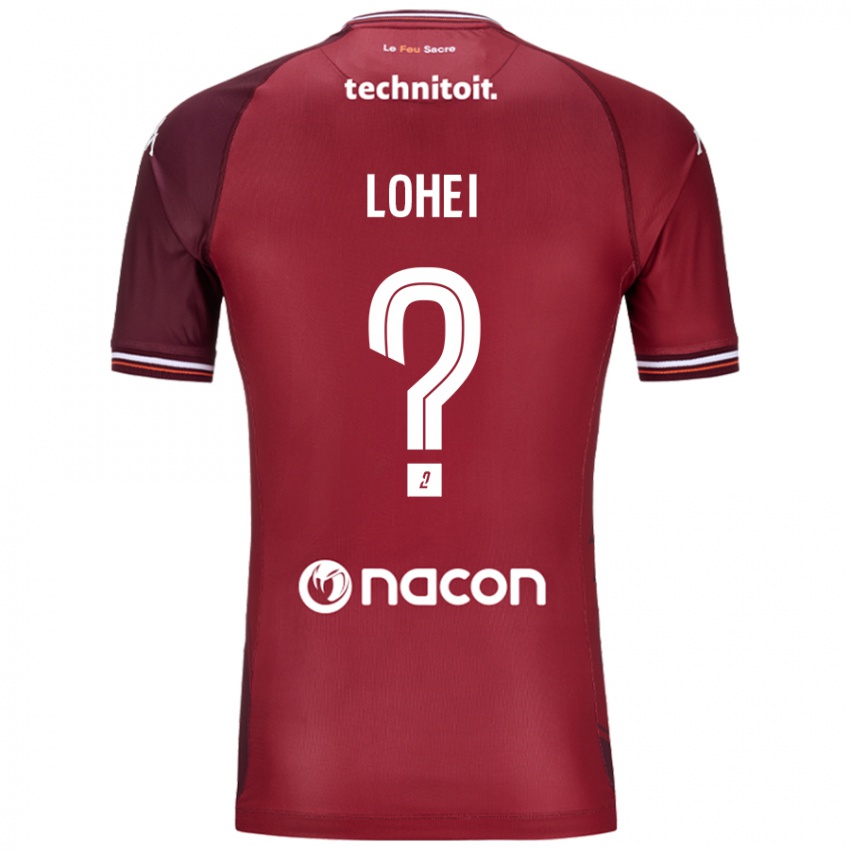 Niño Camiseta Fabio Lohei #0 Rojo Granata 1ª Equipación 2024/25 La Camisa Perú