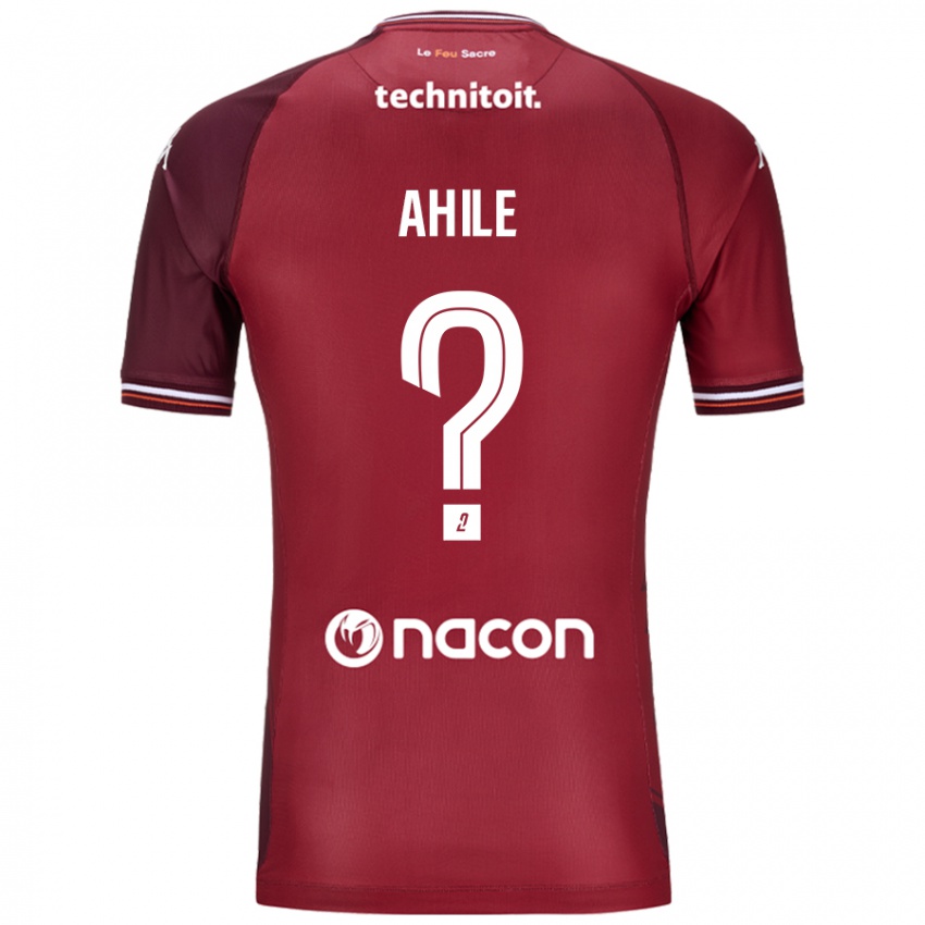 Niño Camiseta Tanguy Ahile #0 Rojo Granata 1ª Equipación 2024/25 La Camisa Perú