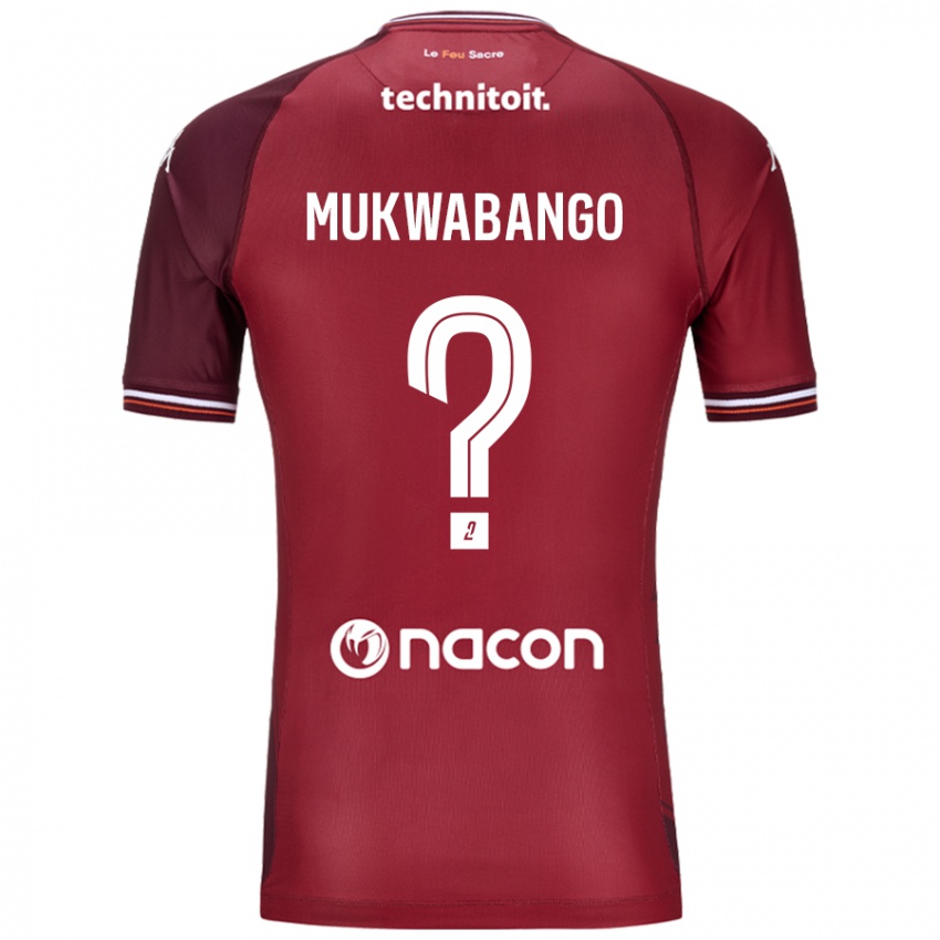 Niño Camiseta Bénit Mukwabango #0 Rojo Granata 1ª Equipación 2024/25 La Camisa Perú