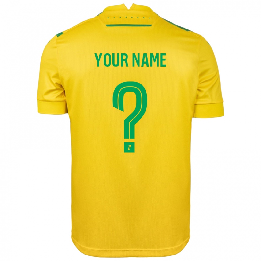 Niño Camiseta Su Nombre #0 Amarillo Verde 1ª Equipación 2024/25 La Camisa Perú