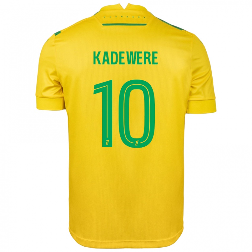 Niño Camiseta Tino Kadewere #10 Amarillo Verde 1ª Equipación 2024/25 La Camisa Perú