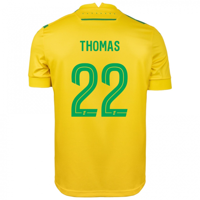 Niño Camiseta Sorba Thomas #22 Amarillo Verde 1ª Equipación 2024/25 La Camisa Perú