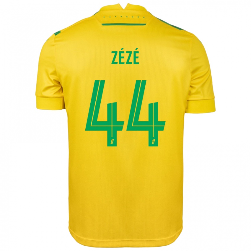 Niño Camiseta Nathan Zézé #44 Amarillo Verde 1ª Equipación 2024/25 La Camisa Perú