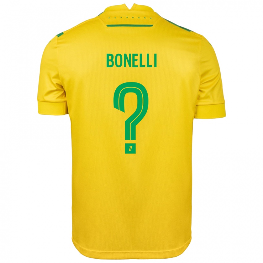 Niño Camiseta Lucas Bonelli #0 Amarillo Verde 1ª Equipación 2024/25 La Camisa Perú