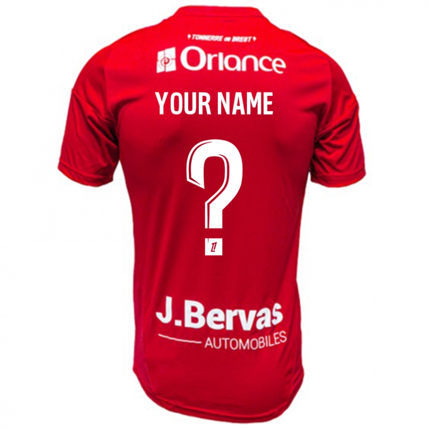 Niño Camiseta Su Nombre #0 Rojo Blanco 1ª Equipación 2024/25 La Camisa Perú