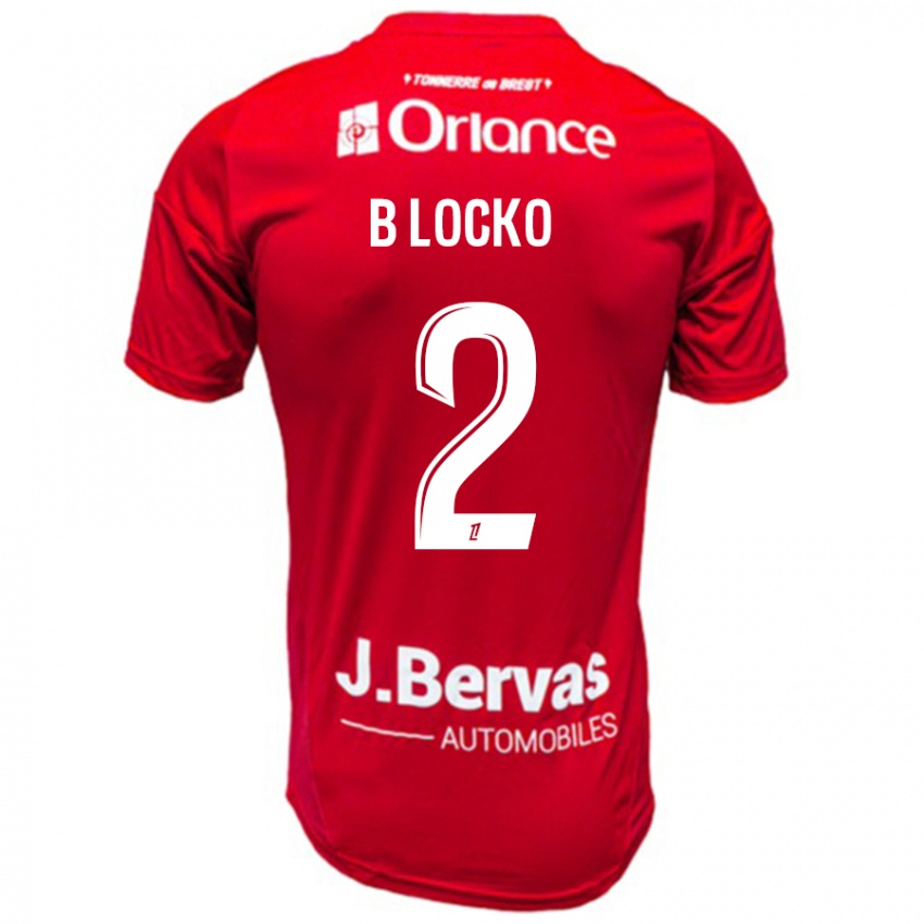 Niño Camiseta Bradley Locko #2 Rojo Blanco 1ª Equipación 2024/25 La Camisa Perú