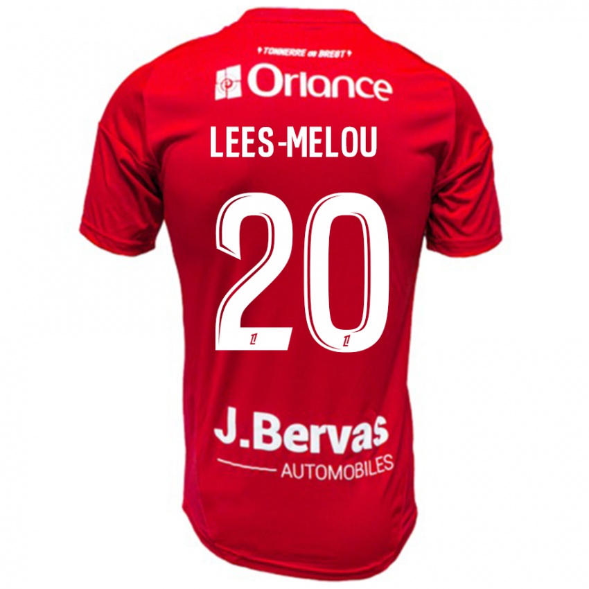 Niño Camiseta Pierre Lees-Melou #20 Rojo Blanco 1ª Equipación 2024/25 La Camisa Perú