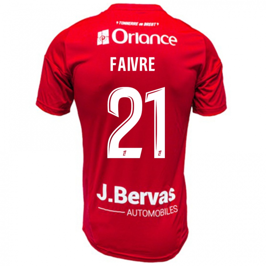 Niño Camiseta Romain Faivre #21 Rojo Blanco 1ª Equipación 2024/25 La Camisa Perú