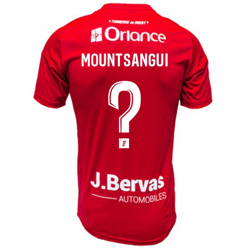 Niño Camiseta Warren Mountsangui #0 Rojo Blanco 1ª Equipación 2024/25 La Camisa Perú