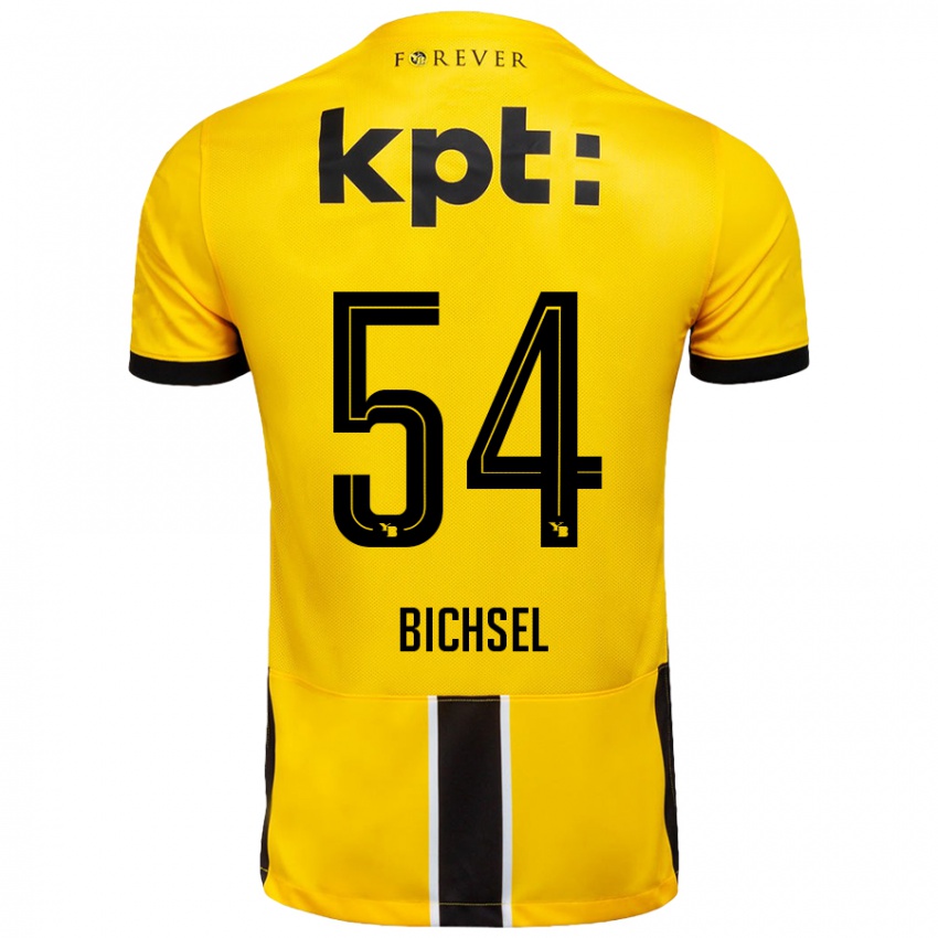 Niño Camiseta Joel Bichsel #54 Amarillo Negro 1ª Equipación 2024/25 La Camisa Perú