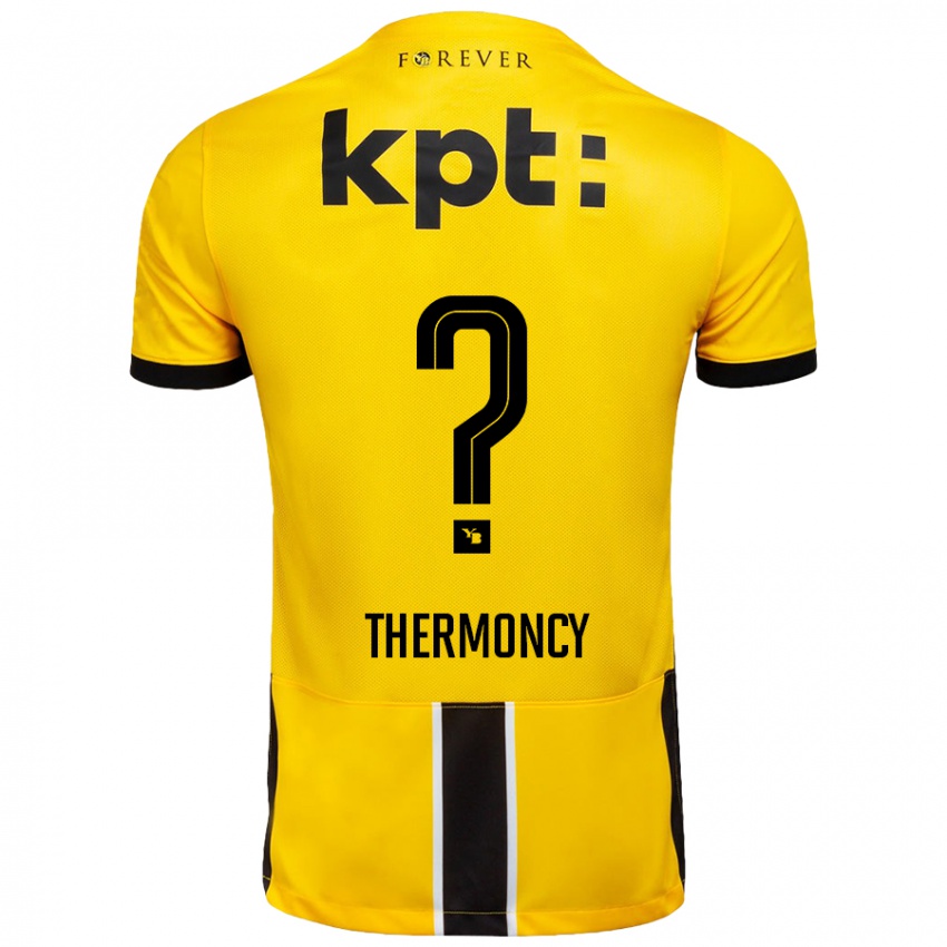 Niño Camiseta Keeto Thermoncy #0 Amarillo Negro 1ª Equipación 2024/25 La Camisa Perú