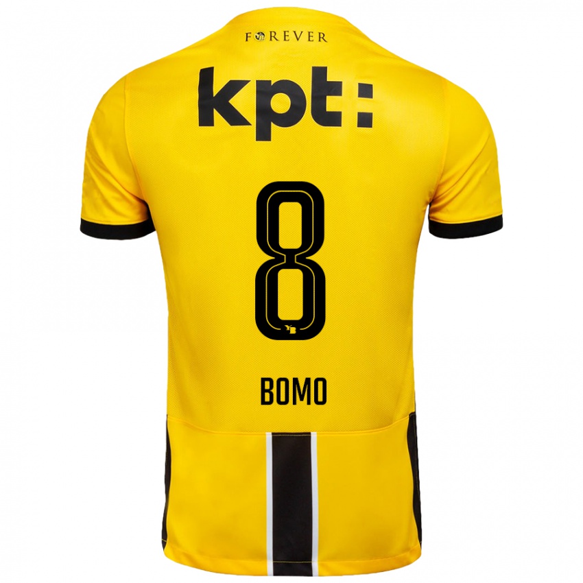 Niño Camiseta Jacques Bomo #8 Amarillo Negro 1ª Equipación 2024/25 La Camisa Perú