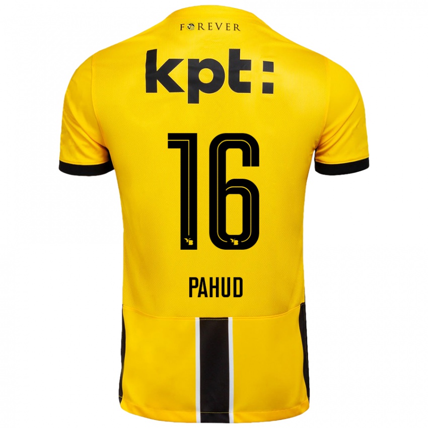 Niño Camiseta Ciril Pahud #16 Amarillo Negro 1ª Equipación 2024/25 La Camisa Perú