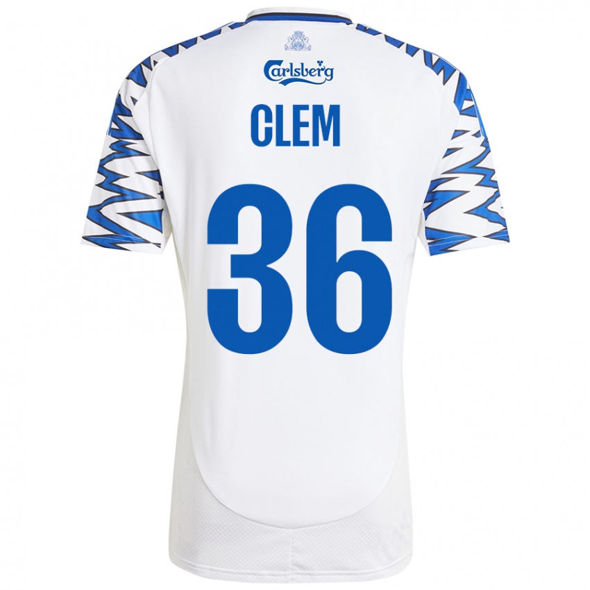 Niño Camiseta William Clem #36 Blanco Azul Cielo 1ª Equipación 2024/25 La Camisa Perú