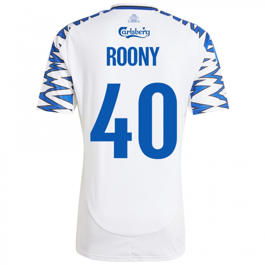 Niño Camiseta Roony Bardghji #40 Blanco Azul Cielo 1ª Equipación 2024/25 La Camisa Perú